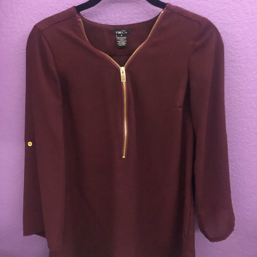 Maroon Blouse